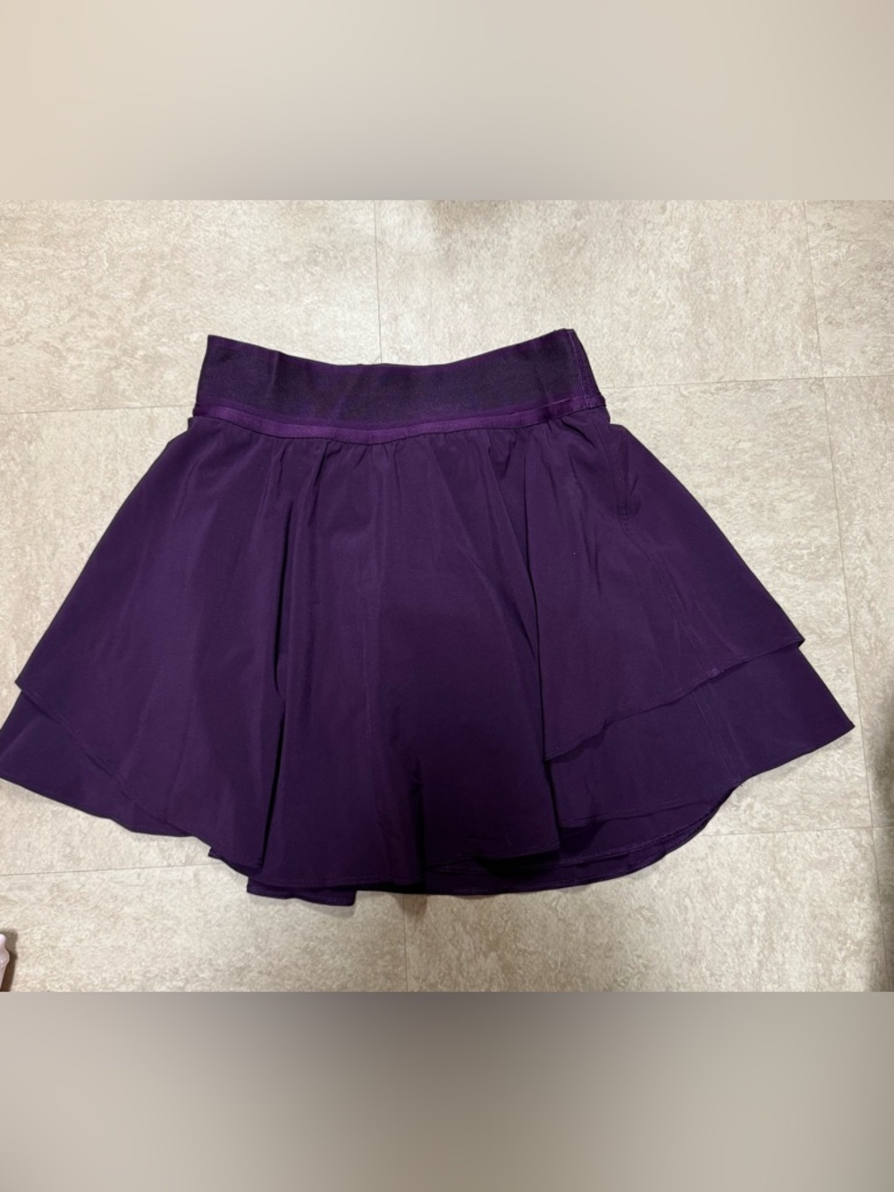 lululemon athletica Deep Purple Layered Mini Skirt
